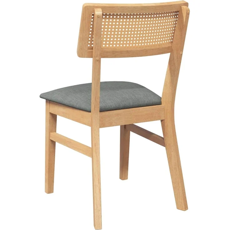 vidaXL Esszimmerstühle mit Kissen 2 Stk. Massivholz Gummibaum 4102465 – Bild 7
