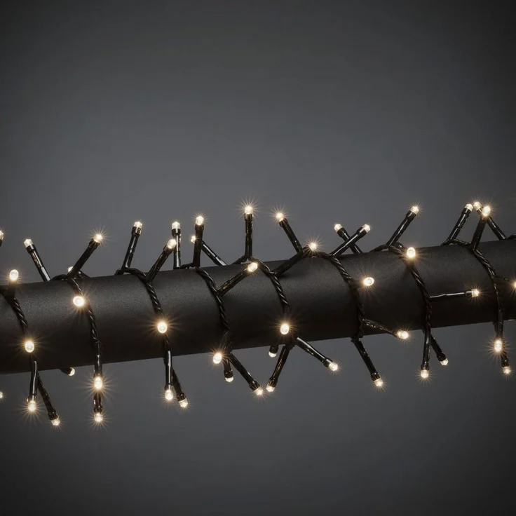 KONSTSMIDE LED-Lichterkette Weihnachtsdeko aussen, 400-flammig, Micro LED Compactlights, 400 warm weiße Dioden – Bild 1