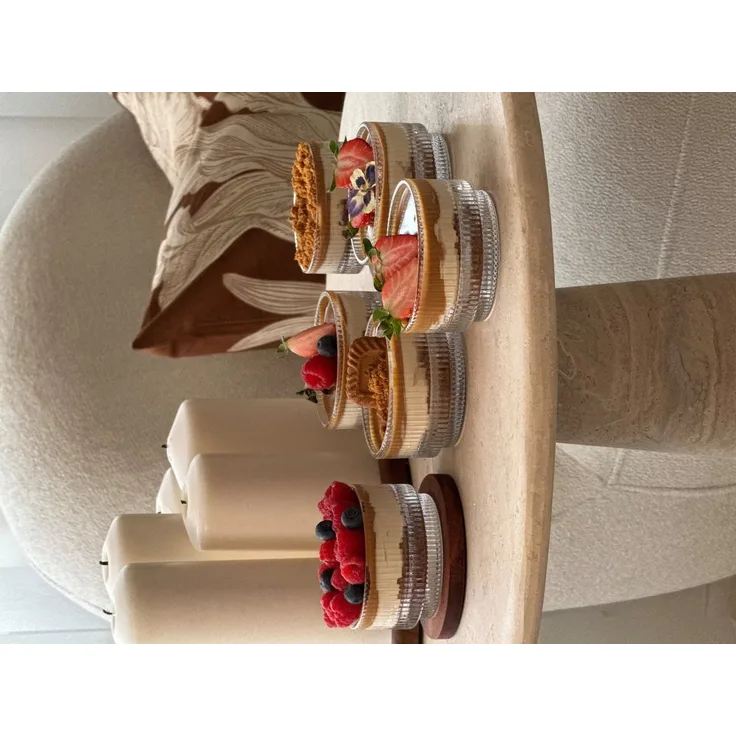 EKA Dessertschale Riffle Bowl 6er Set, Glas, (6-tlg)