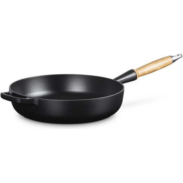Le Creuset Gusseisen Saute Pfanne 28 cm schwarz – Bild 2