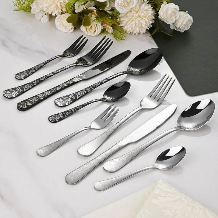 Faizee Home Besteck-Set Besteck-Set Faizee Home mit Ornament-Design, mehrfarbig – Bild 4