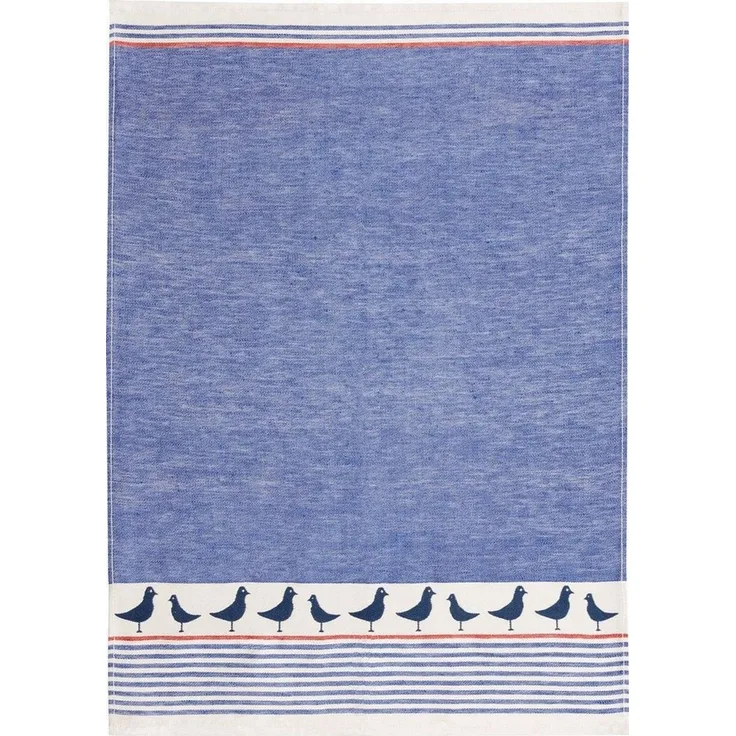 Kracht Geschirrtuch Nordsee, (Set, 3-tlg, Set), 3er Pack Geschirrtücher (3 Stück), ca. 50x70 cm, Halbleinen Jacquard
