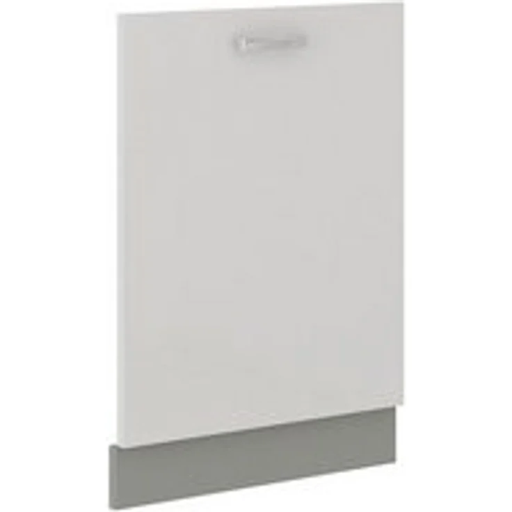 Frontblende Geschirrspüler vollintegriert 60 cm Weiß Hochglanz Küche Bianca Grey – Bild 4