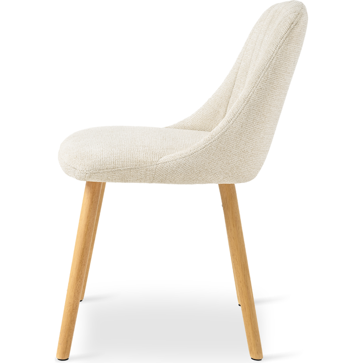 GOEURVANT 993 Esszimmerstühle 6er-Set, Chenille - Creme – Bild 4