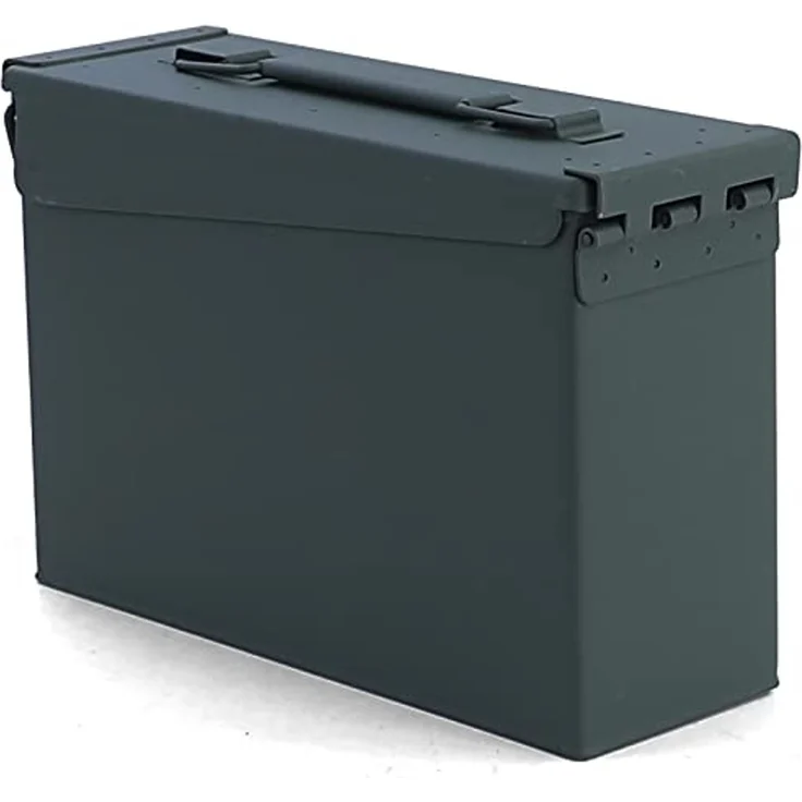 Munitionskiste Ammo Box Metallkiste Transport Metallbox 275x97x185mm grün – Bild 2