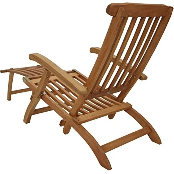Deckchair MAINE klappbar, Eukalyptus geölt, – Bild 7