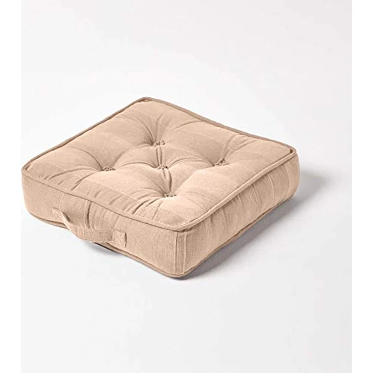 Homescapes Bodenkissen Sitzkissen Stuhlkissen Rajput beige – Bild 2