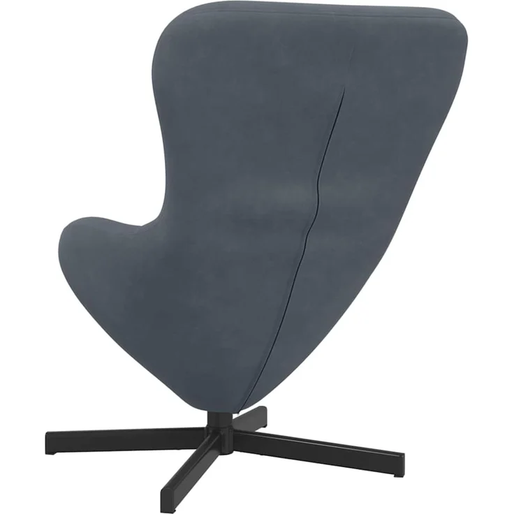 vidaXL Eiersessel Dunkelgrau 63 x 73 x 90 cm Samt 42002757 – Bild 5