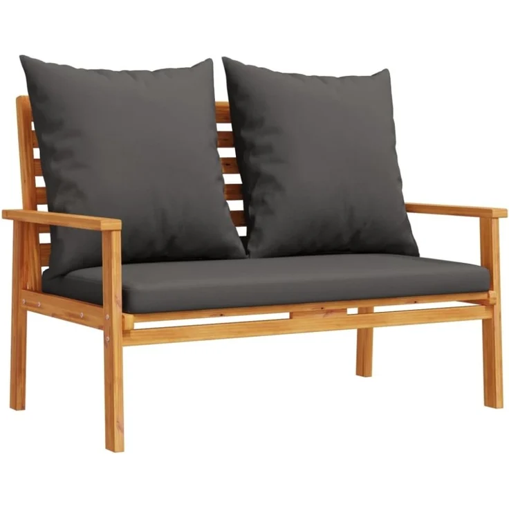 vidaXL 4-tlg. Garten-Lounge-Set mit Kissen Massivholz Akazie 3211796 – Bild 9