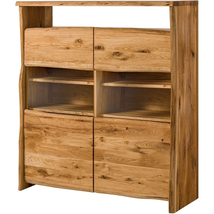 Highboard Wildeiche 131x45x147 natur geölt PURE OAK #105