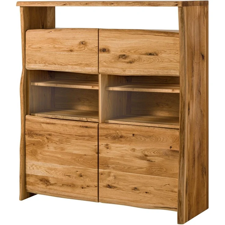 Highboard Wildeiche 131x45x147 natur geölt PURE OAK #105 – Bild 1