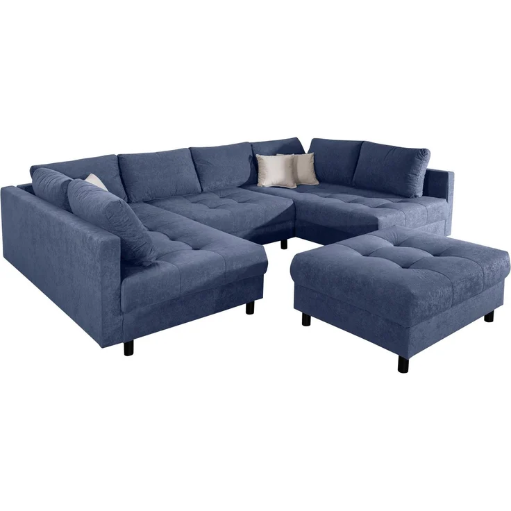 COLLECTION AB Wohnlandschaft Toni U-Form, B: 298 cm, mit Hocker & 3 Zierkissen, Federkern – Bild 2