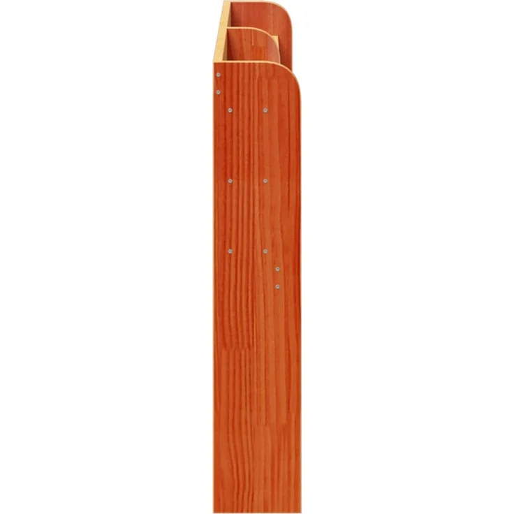 vidaXL Kopfteil mit Ablagen Wachsbraun 150 cm Massivholz Kiefer Braun (Art-Nr 850949) – Bild 4