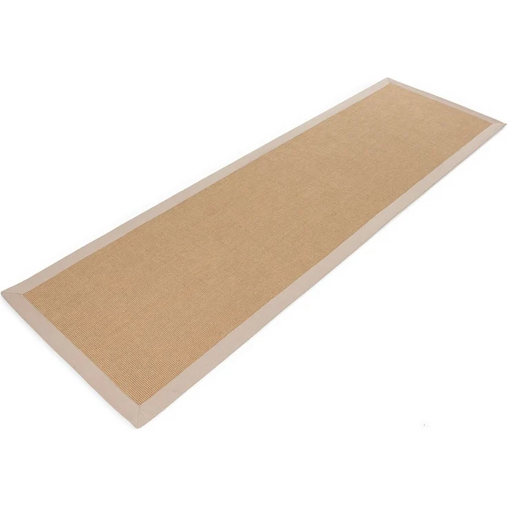 carpetfine Sisalteppich Sisal, auch als Läufer erhältlich, rechteckig, Höhe: 5 mm, mit farbiger Bordüre, Anti Rutsch Rückseite, viele Größen, Wohnzimmer – Bild 3