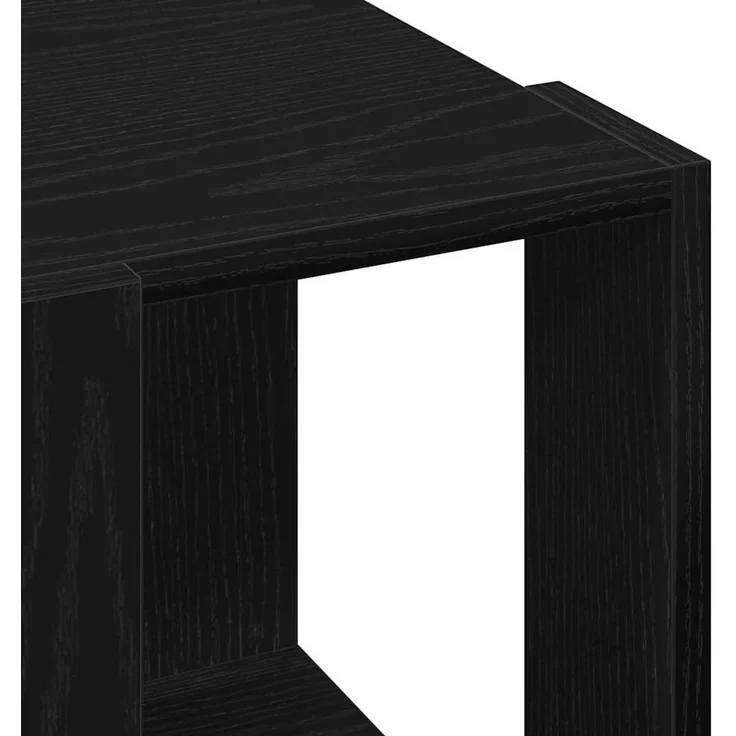 vidaXL Couchtisch Schwarz Eichen-Optik 32 x 32 x 30 cm Holzwerkstoff 873912 – Bild 8