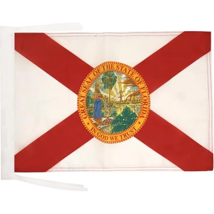 AZ FLAG - Flagge Florida - 45x30 cm Mit Kordel - Bundesstaat Florida Fahne 30 x 45 Cm - Flaggen – Bild 1