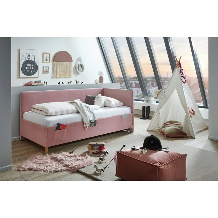 meise.möbel Kinderbett COOL II, Polsterbett wahlweise mit Bettkasten, Jugendbett inkl. USB Anschlüsse