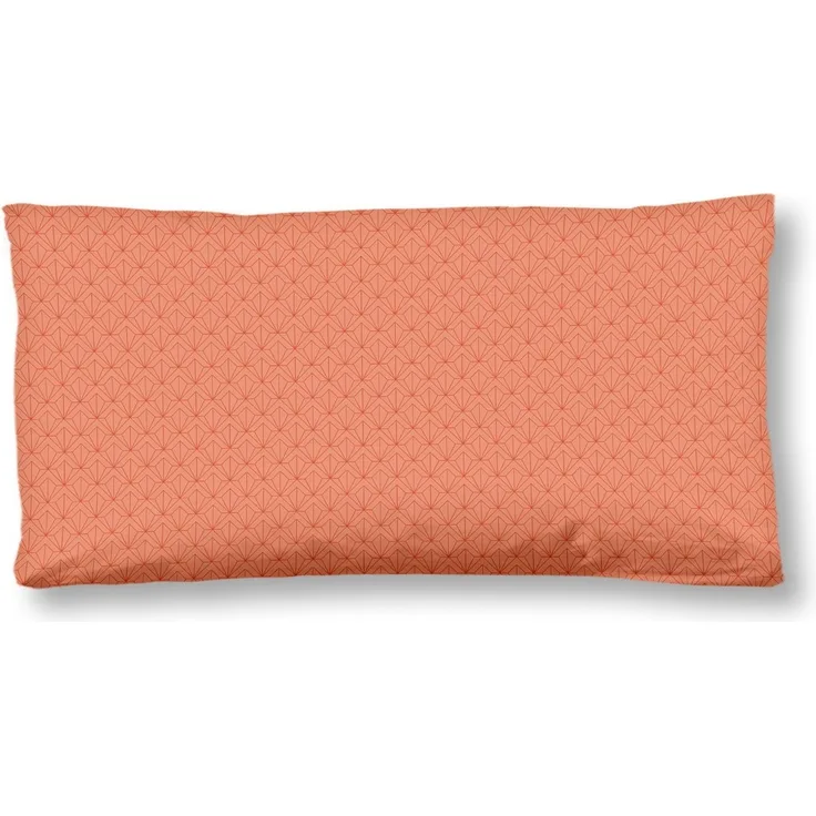 hip Kissenhülle BERNICE, (1 Stück), Baumwolle, Mako-Satin, 40x80, 1 Stück, Reißverschluss, Orange Pfirsich
