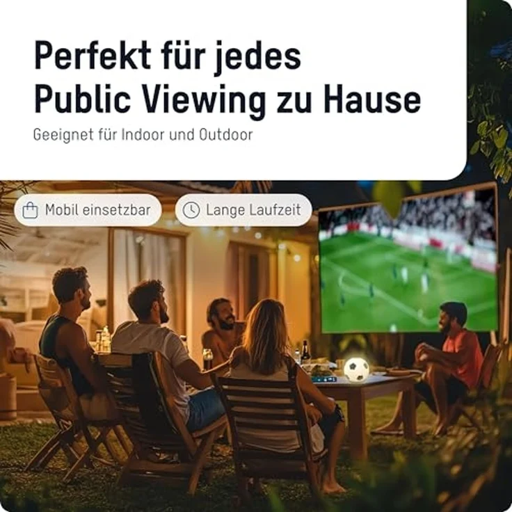 ANSMANN AG LED Nachtlicht Fußball LED Leuchte, 3D Nachtlicht mit Farbwechsel im Fußballdesign – Bild 3
