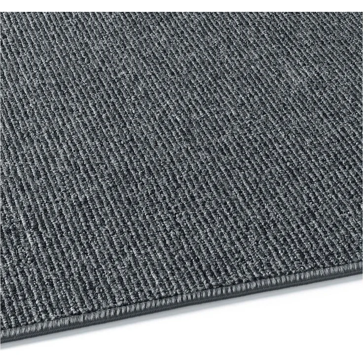 TaraCarpet Teppich Kurzflor-Teppich Joy Flachgewebe Schlingenteppich, rechteckig, Höhe: 4 mm, Flachflor Kurzflor uni anthr Wohnzimmer Schlafzimmer Esszimmer 080x150 – Bild 3