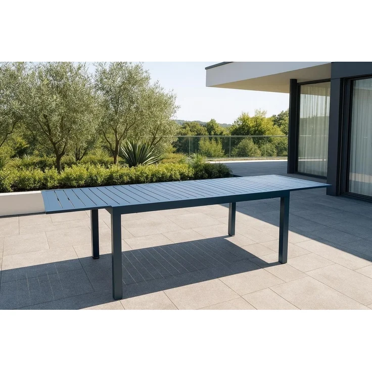 Gardissimo LIFE 7tlg. Alu Gartenmöbel Set Sitzgarnitur stapelbar mit Ausziehtisch – Bild 8
