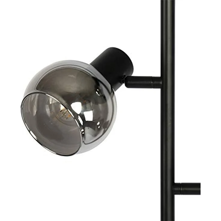 Qazqa Stehlampe Vidro, ohne Leuchtmittel, E14, Schwarz, Art Deco, Glas, 3-flammig – Bild 6