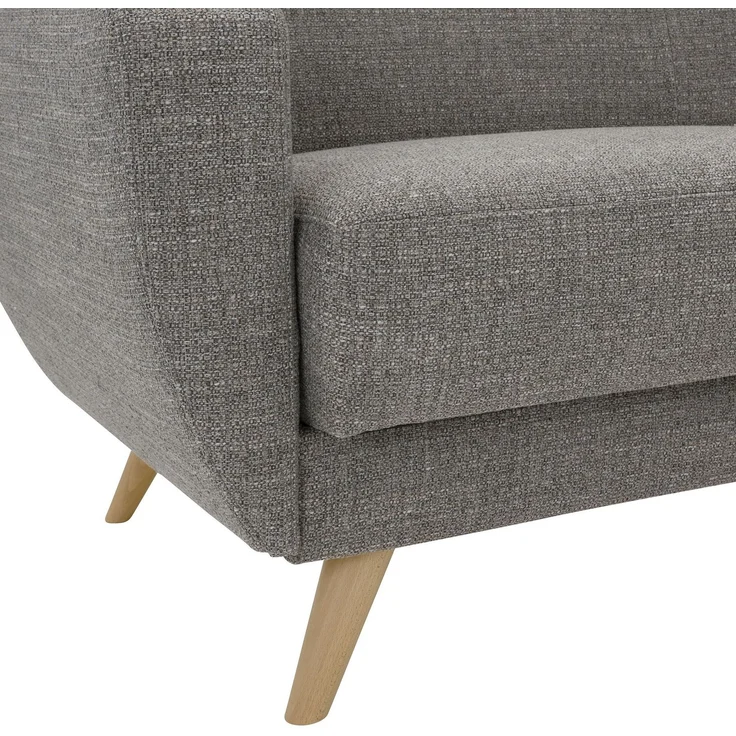 Sofa 3-Sitzer mit Bettfunktion Kazdoia Flachgewebe grau – Bild 7