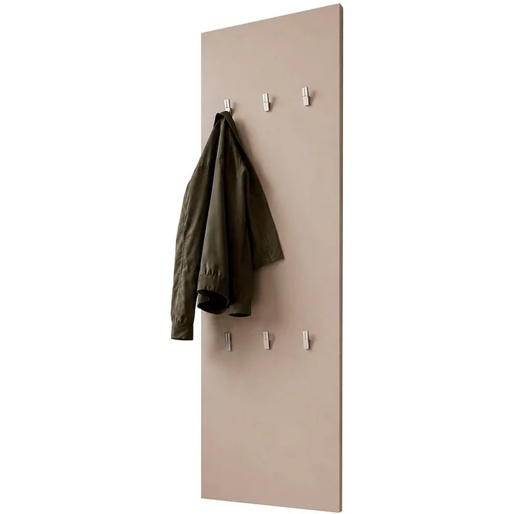 borchardt Möbel Garderobenpaneel Vaasa, 123x45cm mit Metallhaken, Garderobe hängend, 6 Haken, Wandgarderobe – Bild 3
