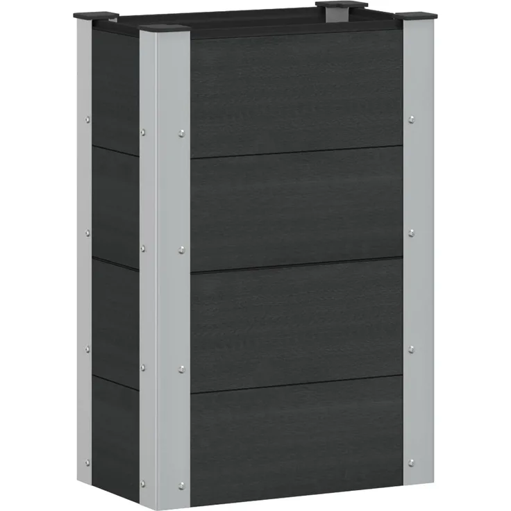 vidaXL Hochbeet Schwarz 50 x 30 x 72 cm 42039033
