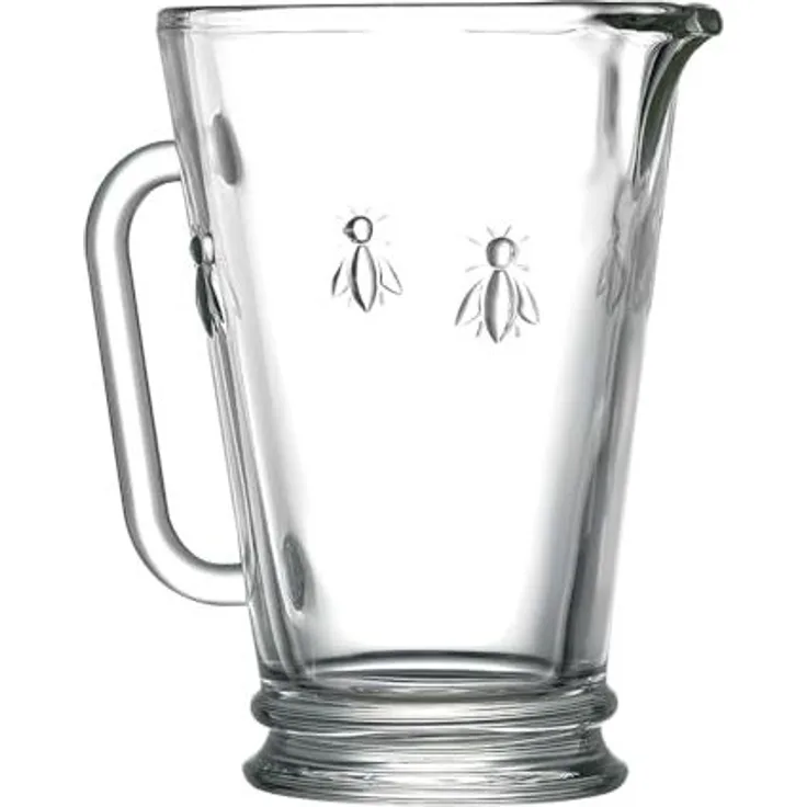 La Rochère 636901 Krug Biene, 1L, H 18cm, Klar (1 Stück)