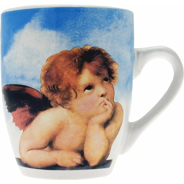 Weihnachtstasse mit Engelmotiv, Kaffeetasse, Becher, sortiert, 300 ml