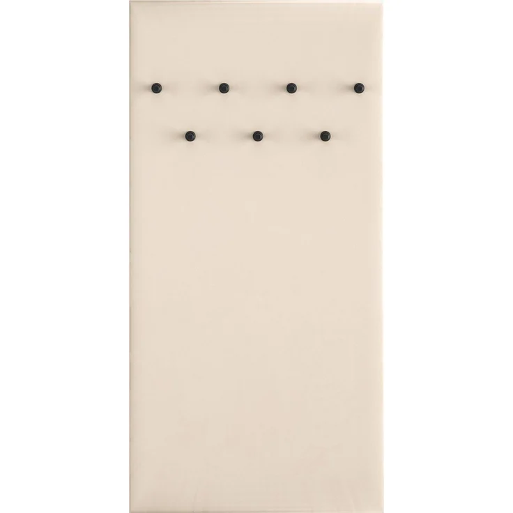 Selsey 'Caletto' Wandgarderobe gepolstert, beige, ca. 137 x 68 x 3 cm – Bild 1