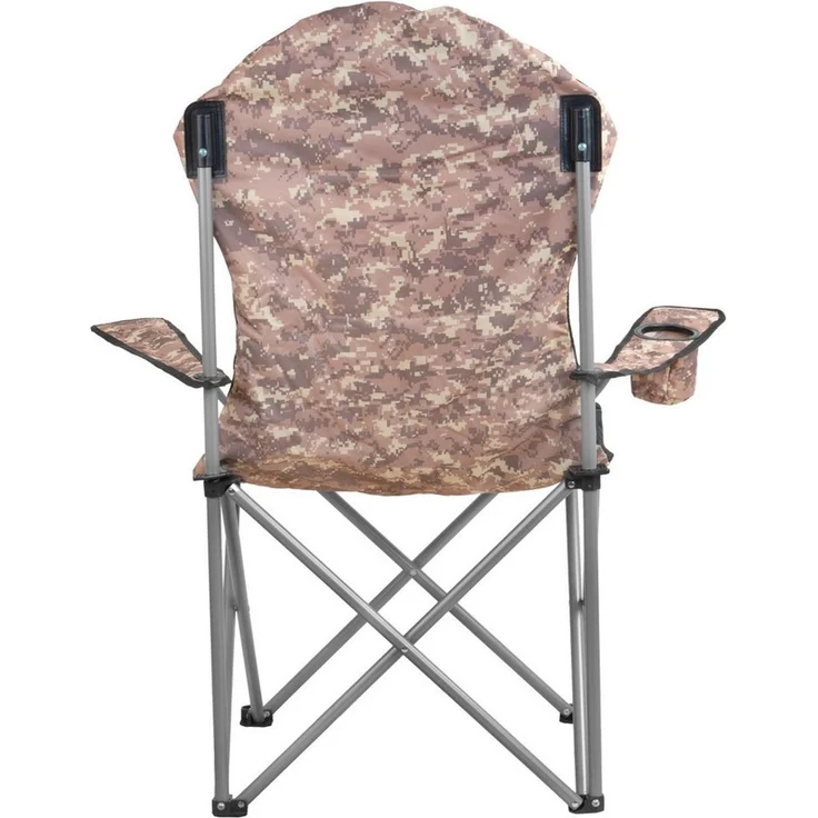 CampFeuer Faltstuhl Campingstuhl Faltbar, Camouflage, Anglerstuhl mit Getränkehalter, Inklusive Getränkehalter und Tragetasche – Bild 4