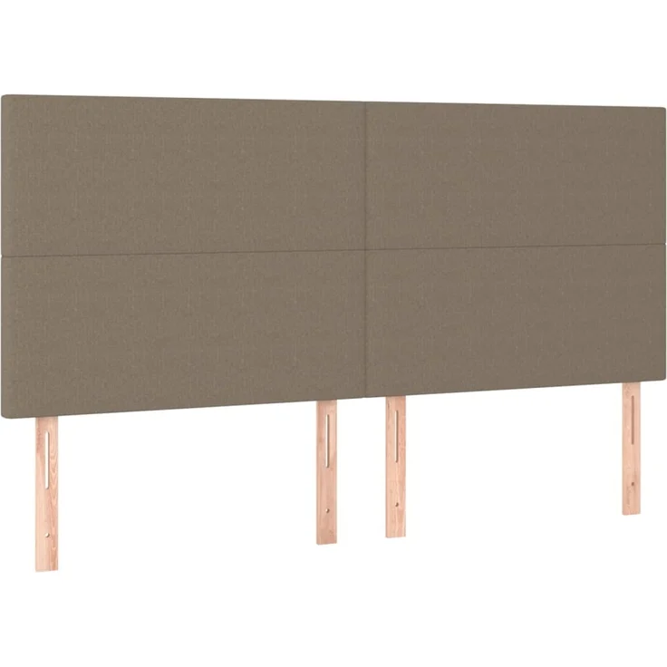vidaXL Kopfteile 4 Stk. Taupe 100x5x78/88 cm Stoff 3116078 – Bild 2