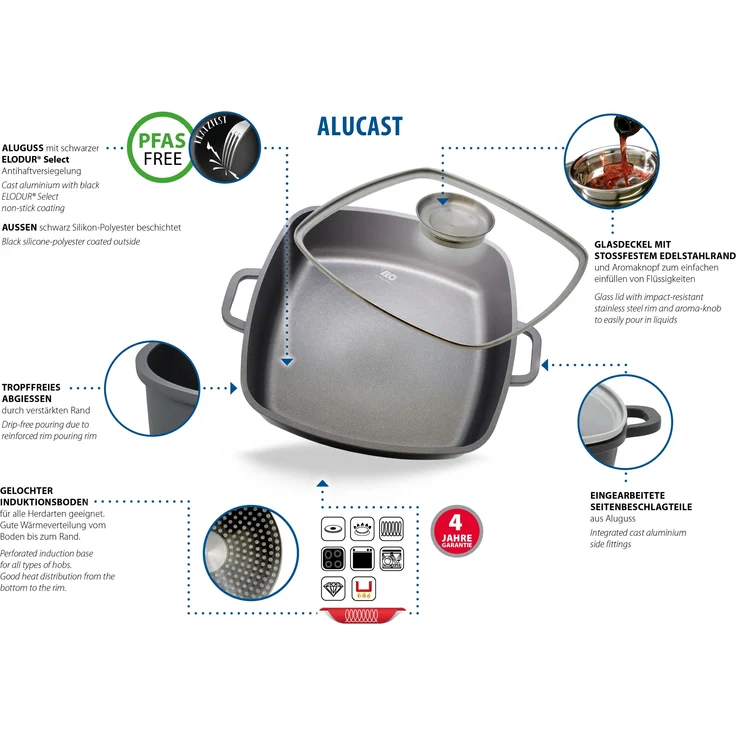 ELO Servierpfanne mit Deckel "Alucast Dur Select – Bild 5