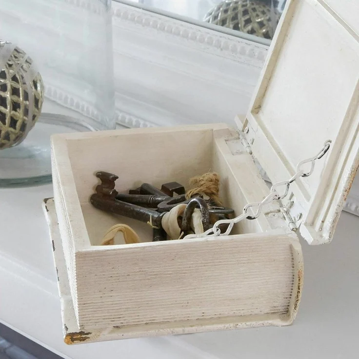 Mirabeau Organizer Buchschatulle Anglure antikcreme, stilvolles Interieur, Shabby Chic in Perfektion – Bild 4