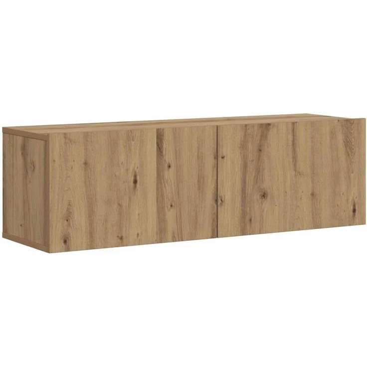 TV-Wandschrank, TV-Hängeboard Fernsehschrank Artisan-Eiche 100 x 30 x 30 cm Holzwerkstoff – Bild 1