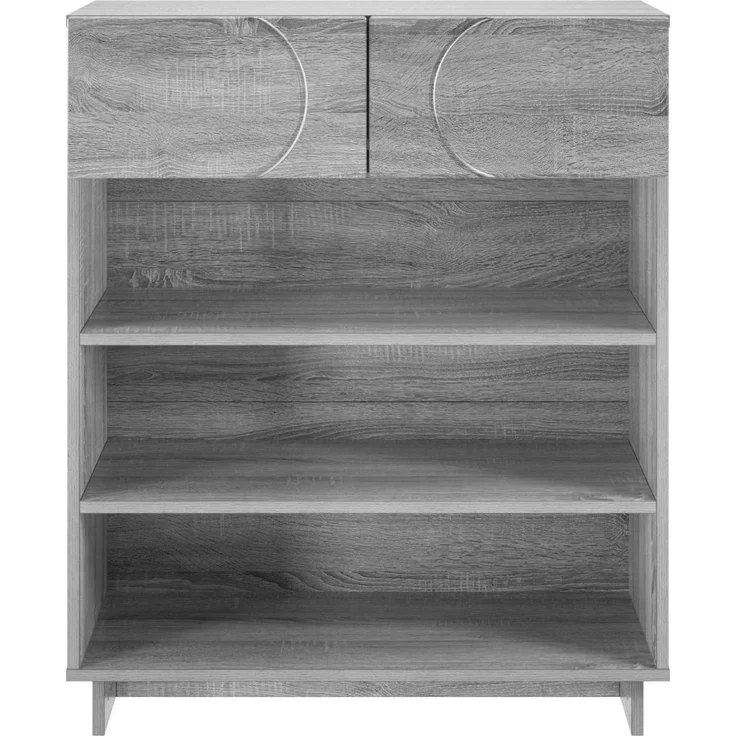 vidaXL Schuhschrank 73 x 38 x 87,5 cm Holzwerkstoff Sonoma-Grau 8011663 – Bild 4