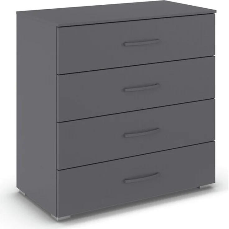 rauch Aditio Box, Kommode, 4 Schubladen, mit Softclose-Funktion, Farbe Grau metallic, BxHxT 80x81x42cm – Bild 3
