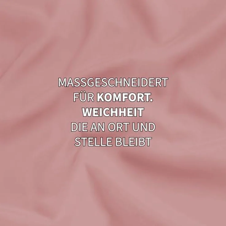 Jersey Spannbettlaken Baumwolle 90x200+30 cm, diverse Farben Altrosa – Bild 10