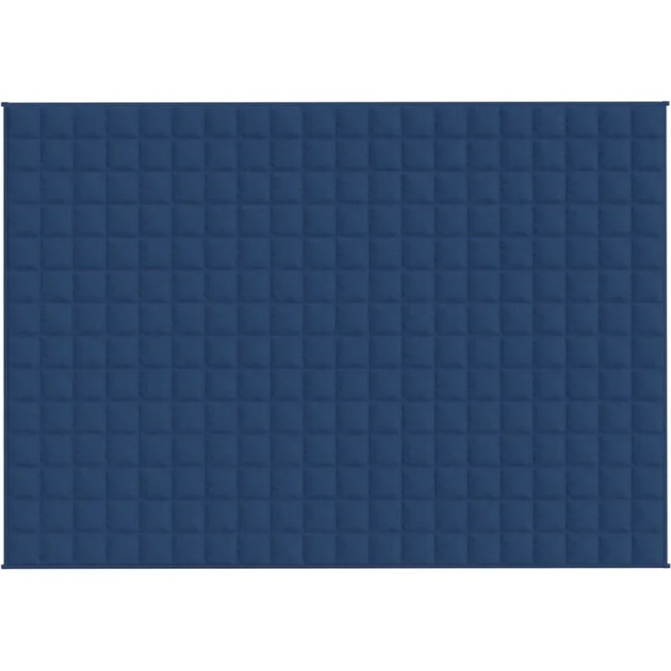 vidaXL Gewichtsdecke Stoff, 1x Gewichtsdecke, Blau, 138x200 cm, Stoff, 10 kg – Bild 2