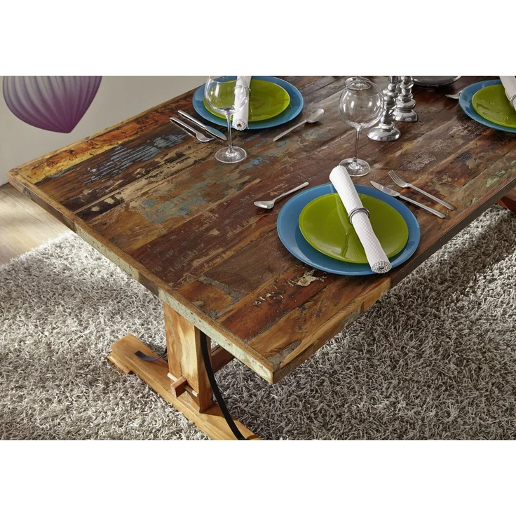 Esstisch Altholz 240x100x76 mehrfarbig lackiert NATURE OF SPIRIT #14 – Bild 3