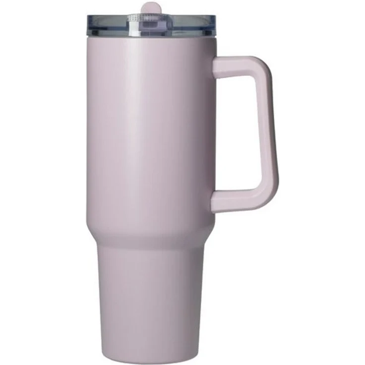 elasto Becher Edelstahl Trinkbecher mit Deckel und Strohhalm 1,2 Liter, isoliert, robust, für unterwegs – Bild 4