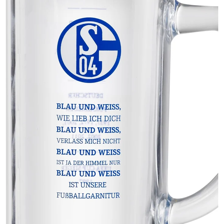 FC Schalke 04 Bierkrug Bierkrug Bau & Weiß, 1-tlg, Glas – Bild 2