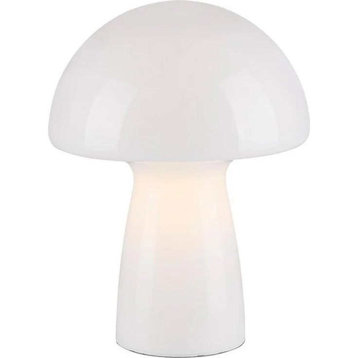 Paul Neuhaus Tischleuchte FUNGO, Weiß, Glas, Ø 21,5 x H 29 cm, ohne Leuchtmittel – Bild 4