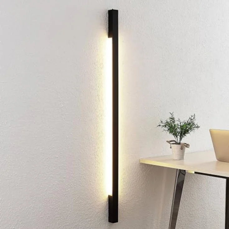 Arcchio LED Wandleuchte Ivano, moderne 2-flammige Wandlampe in Schwarz aus Aluminium für Schlafzimmer, Wohnzimmer und Flur – Bild 2