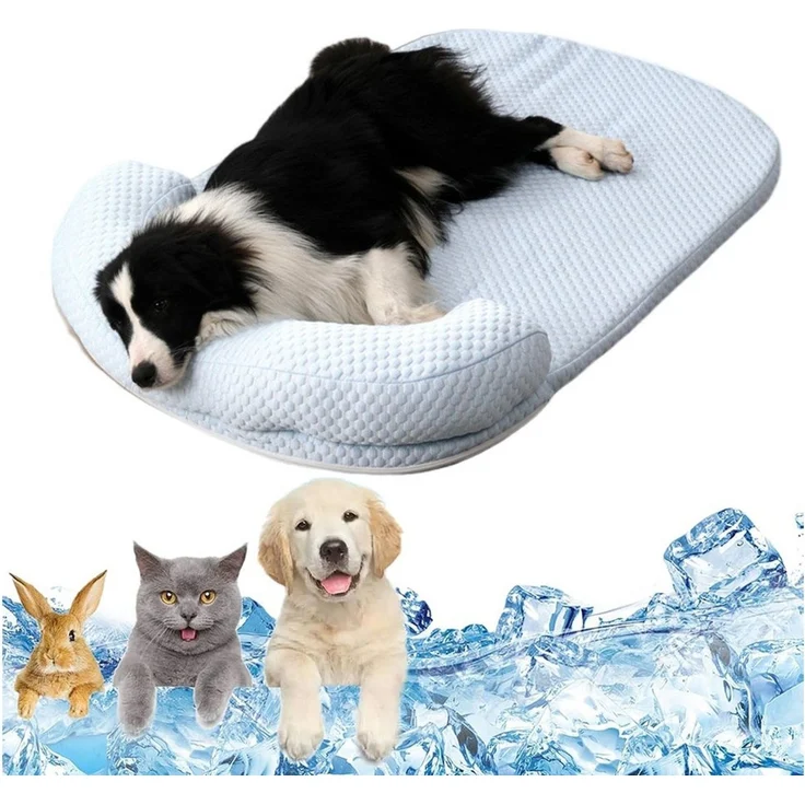 Ledander Hundematte Kühlmatte Hunde Katzen,Selbstkühlende Kissen, Kühl Hundedecke, für Zuhause Unterwegs oder im Auto, 100x75cm – Bild 1