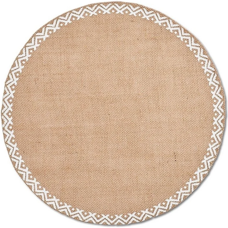 Zeller Present Platzset Ethno, (1-St), Jute, natur, Ø38 cm (1 Stück) – Bild 3