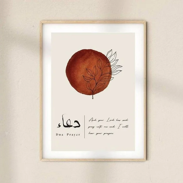 JUSTGOODMOOD Poster Abstrakte Form Kalligraphie Wandbilder Wohnzimmer Schlafzimmer Deko Pr, C (1 St) – Bild 3