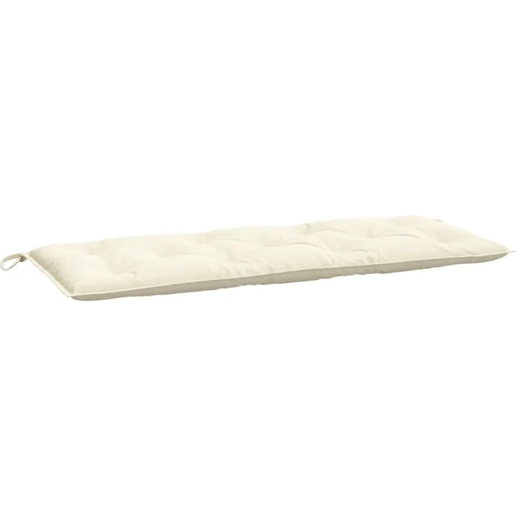 vidaXL Gartenbank-Auflagen 2 Stk. Cremeweiß 120x50x7 cm Oxford-Gewebe 361680 – Bild 3